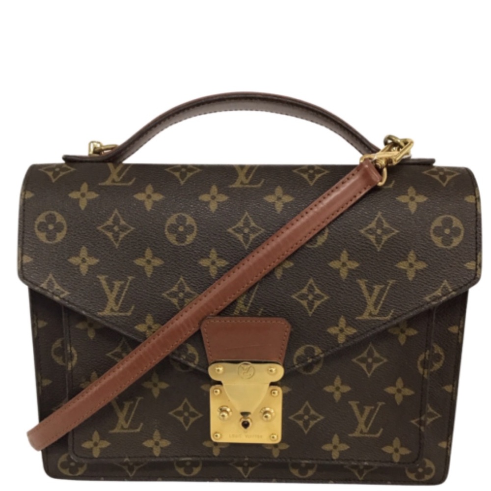 Louis Vuitton Monogram Canvas Brown and Gold Crossbody Bag
